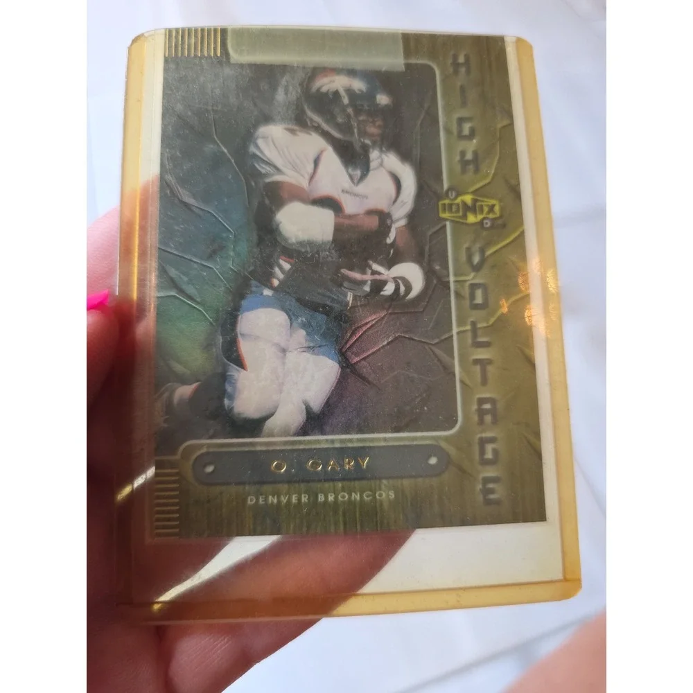 Olandis Gary 1999 Upper Deck Ionix High Voltage Denver Broncos Card HV8‎ F1